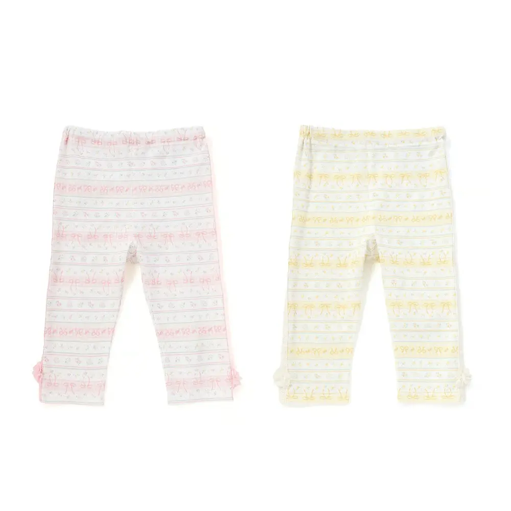 無地&総柄6分丈レギンス