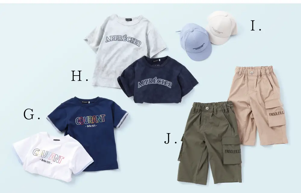 BeBe(べべ) 男の子用春夏コーディネート 立ち姿の全身イメージ