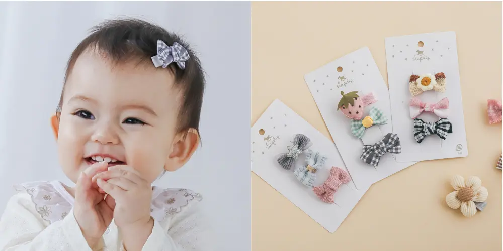 ヘアクリップ着用画像