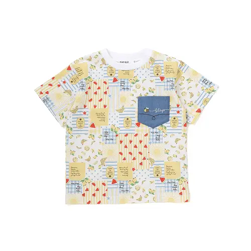 男の子フルーツミックス柄シャツ