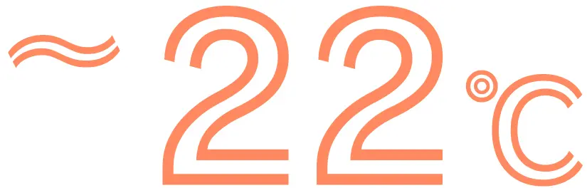 22度