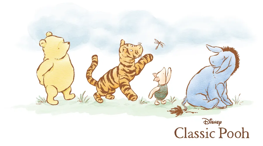 SLAP SLIP新作：くまのプーさん、ピグレット、イーヨー、ティガーが描かれたベビー服コレクション