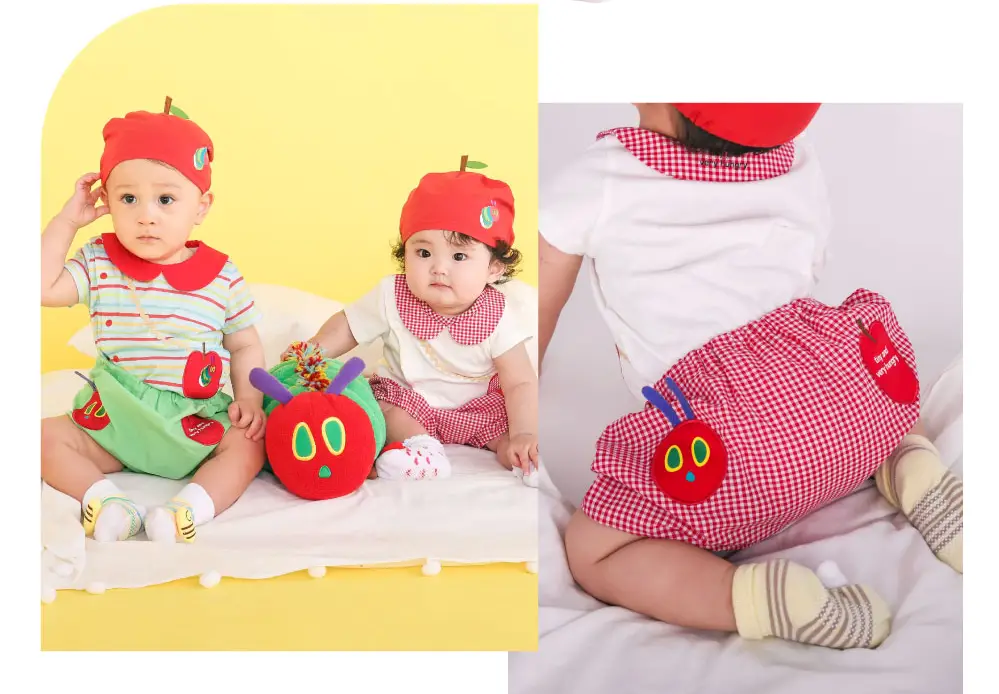 はらぺこあおむし ベビー用りんご帽子