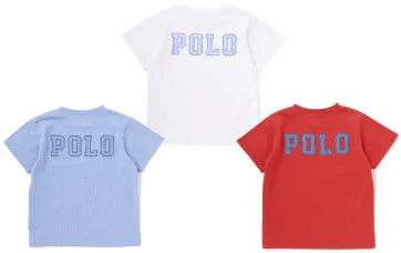 POLO BCS バックロゴパッチTシャツ カラーバリエーション（オフホワイト・ネイビーなど
