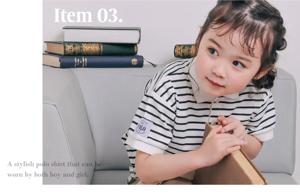 カノコ素材で涼しい POLO BCS 胸元刺しゅう入りポロシャツの着用イメージ