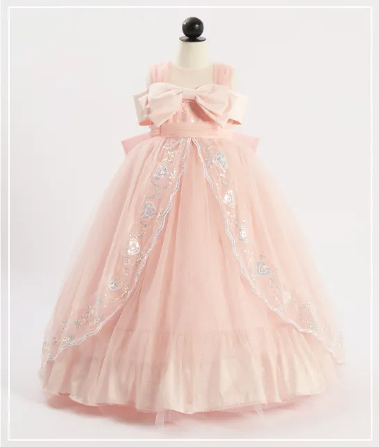 撮影会用スラプリドレス：アクアマリンをイメージしたブルーのプリンセスドレス