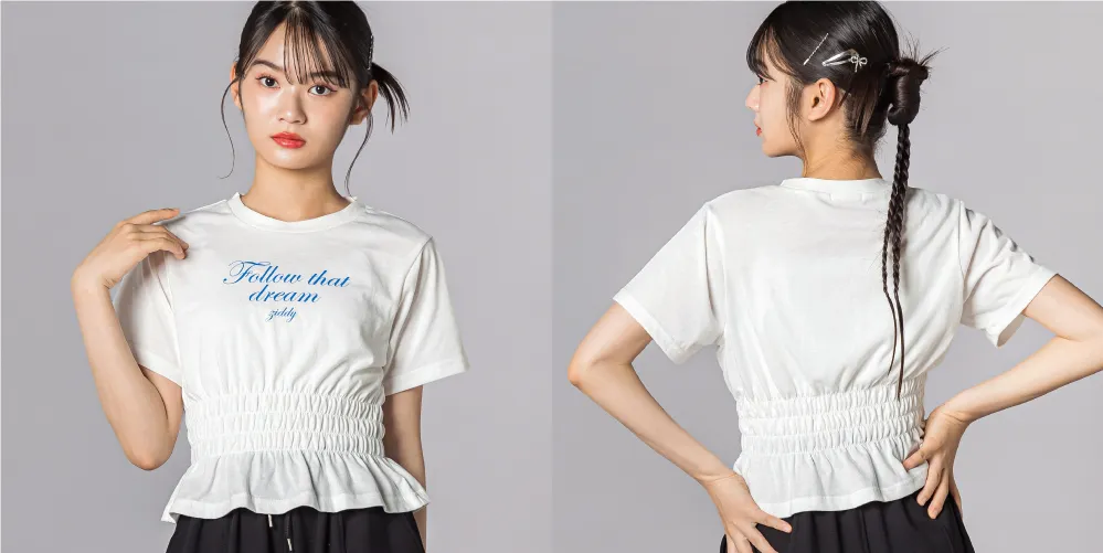 ZIDDY シャーリングTシャツ